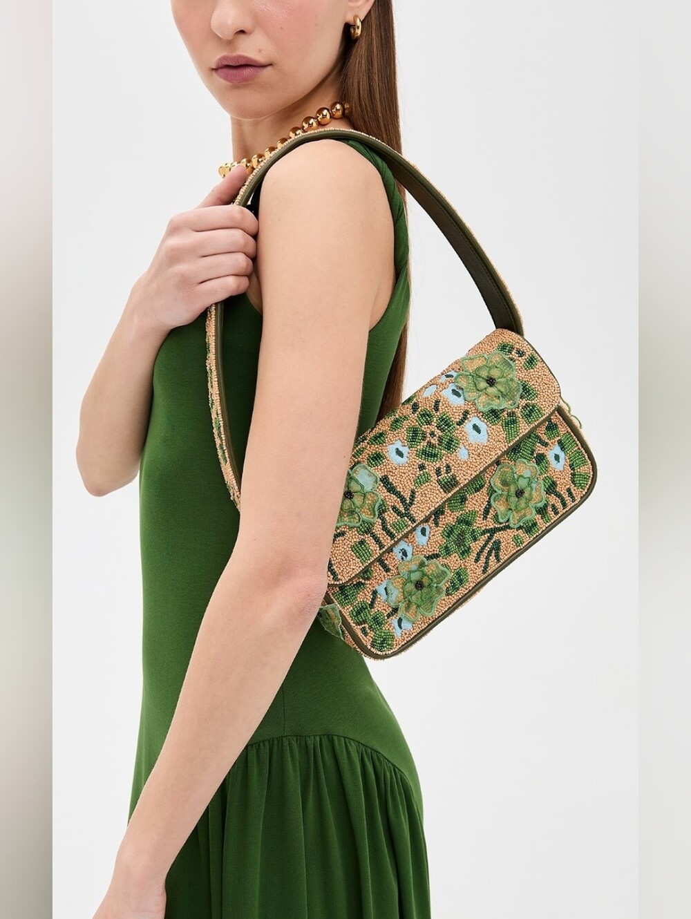 STAUD Tommy Beaded Bag